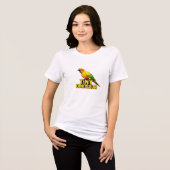 Tiny Dinosaur Sun Conure トライブレンドTシャツ (正面全面)