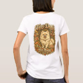 Tiny Dog Big Magic レトロポメラニアン Tシャツ (裏面)