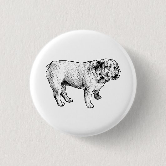 tiny dot joy, bulldog 缶バッジ (正面)
