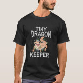 Tiny Dragon Keeper  Leopard Gecko   Lizard Reptile Tシャツ (正面)