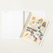 Tiny Emoji魔法- A Doodle お洒落 Book Cover プランナー手帳 (ディスプレー)