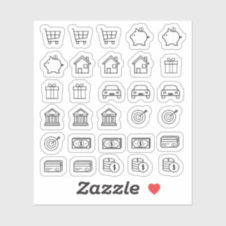 Tiny Everyday Icons ミニ財務予算プランナー シール