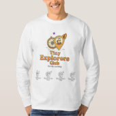 Tiny Explorers Club - コンパスと宝の家族 Tシャツ (正面)