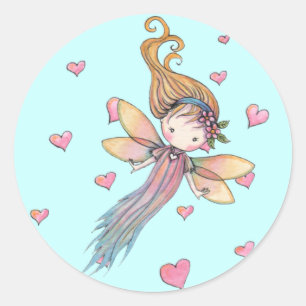 Tiny Fairy and Hearts ステッカー