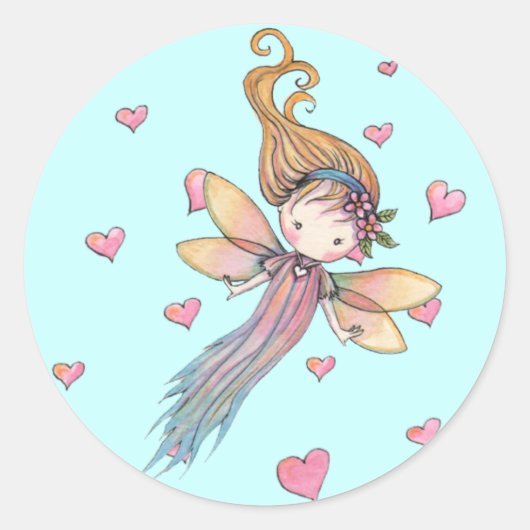 Tiny Fairy and Hearts ステッカー (正面)