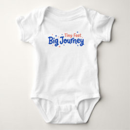 Tiny Feet Big Journey ベビーボディスーツ
