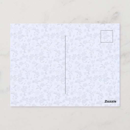 Tiny Floral Pattern Custom Friendship Postcard ポストカード (裏面)