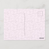 Tiny Floral Pattern Custom Friendship Postcard ポストカード (裏面)