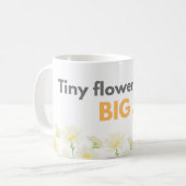 Tiny Flower Big Joy Daisy Mug コーヒーマグカップ (正面左)