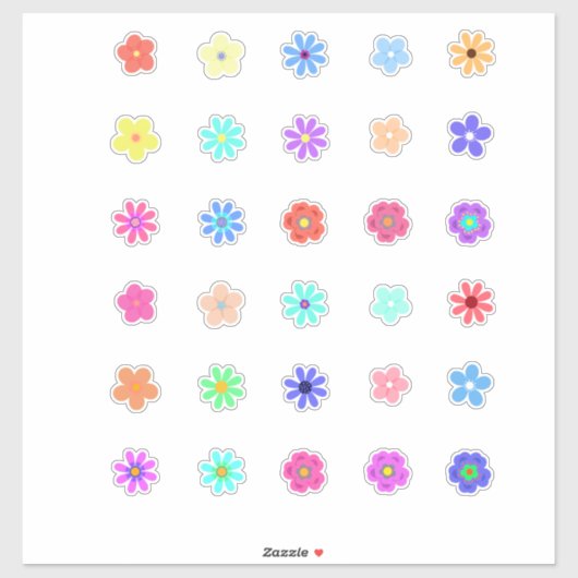 Tiny Flowers Stickers Kit by Cherie シール (シート)