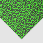 Tiny Fluorescent Green Leopard Print 薄葉紙 (詳細)