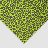 Tiny Fluorescent Lime Green Leopard Print 薄葉紙 (詳細)