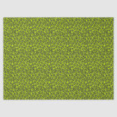 Tiny Fluorescent Lime Green Leopard Print 薄葉紙 (正面)