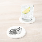Tiny Gallery: Tabby on Cushion コースター (側面)