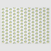 tiny green gold volleyballs pattern 薄葉紙 (正面)