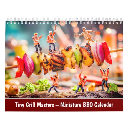 Tiny Grill Masters – 2026年ミニチュアBBQカレンダー カレンダー (カバー)