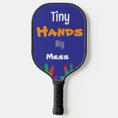 Tiny Hands Big Mess Kids Art ピックルボールラケット (裏面)