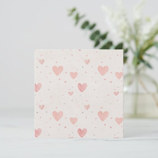 Tiny Hearts Square Invitation 招待状 (スタンド正面)