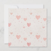 Tiny Hearts Square Invitation 招待状 (正面)