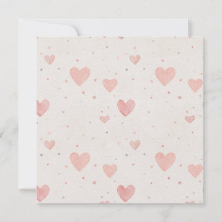 Tiny Hearts Square Invitation 招待状