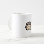 Tiny Hedgehog – Cute Kawaii Illustration コーヒーマグカップ (正面左)