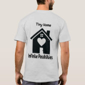 Tiny Home Infinite Possibilities ミニマリスト グラフィック Tシャツ (裏面)