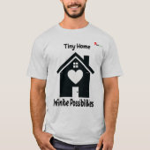 Tiny Home Infinite Possibilities ミニマリスト グラフィック Tシャツ (正面)