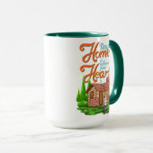 Tiny Home Is Where Your ハートIs格言ハート マグカップ (正面右)