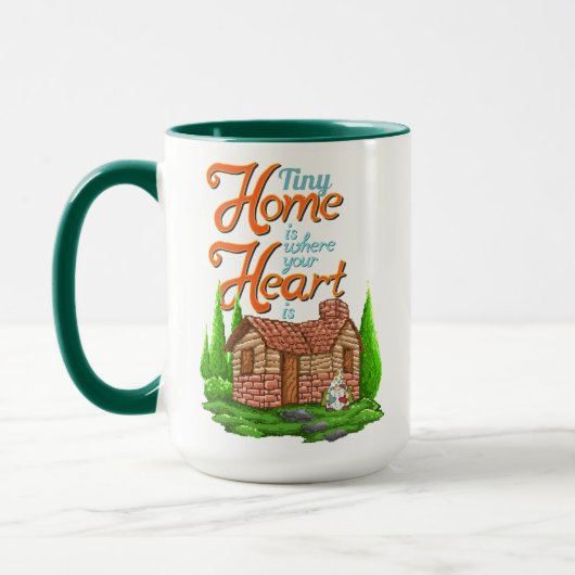 Tiny Home is Where Your Heart Is 妖精のハート マグカップ (左)