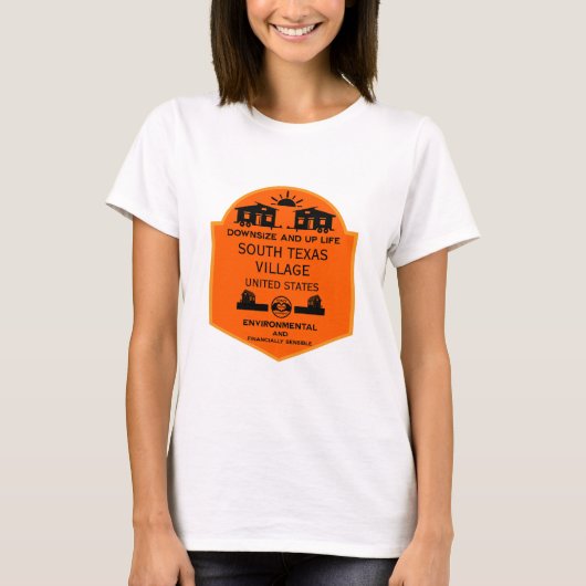 Tiny House Communities 編集可能 Tシャツ (正面)