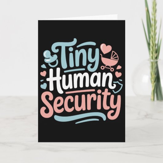 Tiny Human Security - 保育士 子ども 保育 カード (正面)