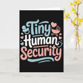 Tiny Human Security - 保育士 子ども 保育 カード (黄色い花)