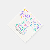 Tiny Human Shindig ベビーシャワー スタンダードカクテルナプキン (角)
