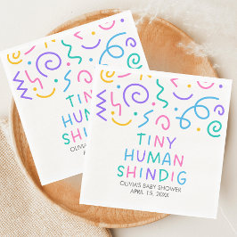 Tiny Human Shindig ベビーシャワー スタンダードランチョンナプキン
