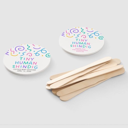 Tiny Human Shindig Baby Shower ハンドファン (組立なし)