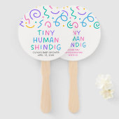 Tiny Human Shindig Baby Shower ハンドファン (正面&裏面)