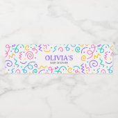 Tiny Human Shindig Baby Shower ペットボトルラベル (シングルラベル)