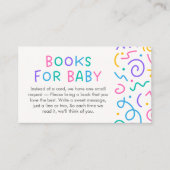 Tiny Human Shindig Baby Shower Books for Baby エンクロージャーカード (正面)