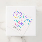 Tiny Human Shindig Baby Shower Square フェイバータグ (インサイチュ)