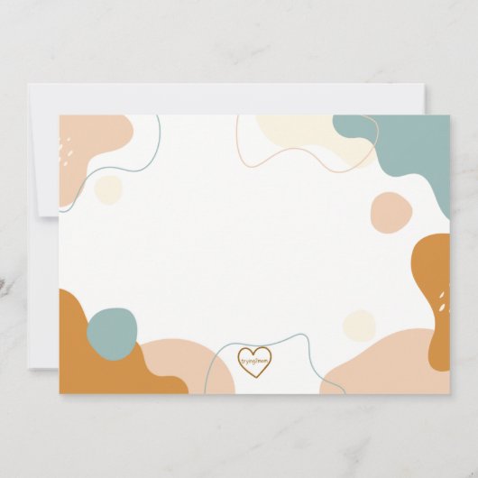 Tiny Human Shindig Non-Binary Shower 招待状 (裏面)