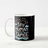 Tiny Human Tamer Back To School Elementary Teacher コーヒーマグカップ (左)
