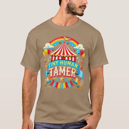 Tiny Humanamer サーカス カーニバル スタッフ ファミリー Tシャツ (正面)