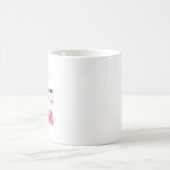 Tiny Humans Made Me Mom Modern Pink Design コーヒーマグカップ (中央)