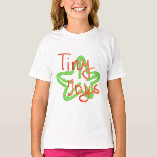 Tiny Joys | 手描きデザイン Tシャツ (正面)
