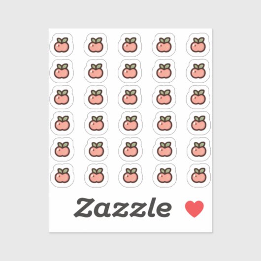 Tiny latte apple planner シール (シート)