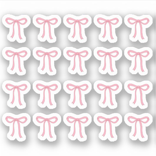 Tiny latte bows planner シール (正面)