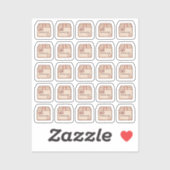 Tiny latte shipping box planner シール (シート)