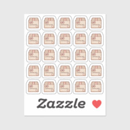 Tiny latte shipping box planner シール