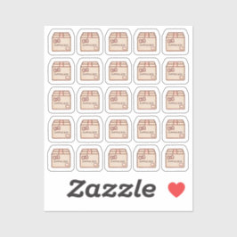 Tiny latte shipping box planner シール