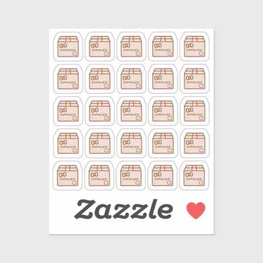 Tiny latte shipping box planner シール (シート)